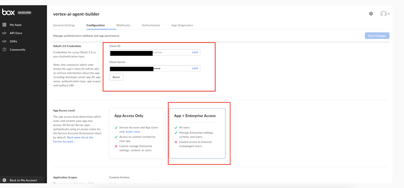 obtain the client config