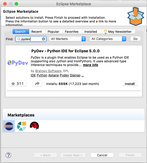 eclipse for python download for mac