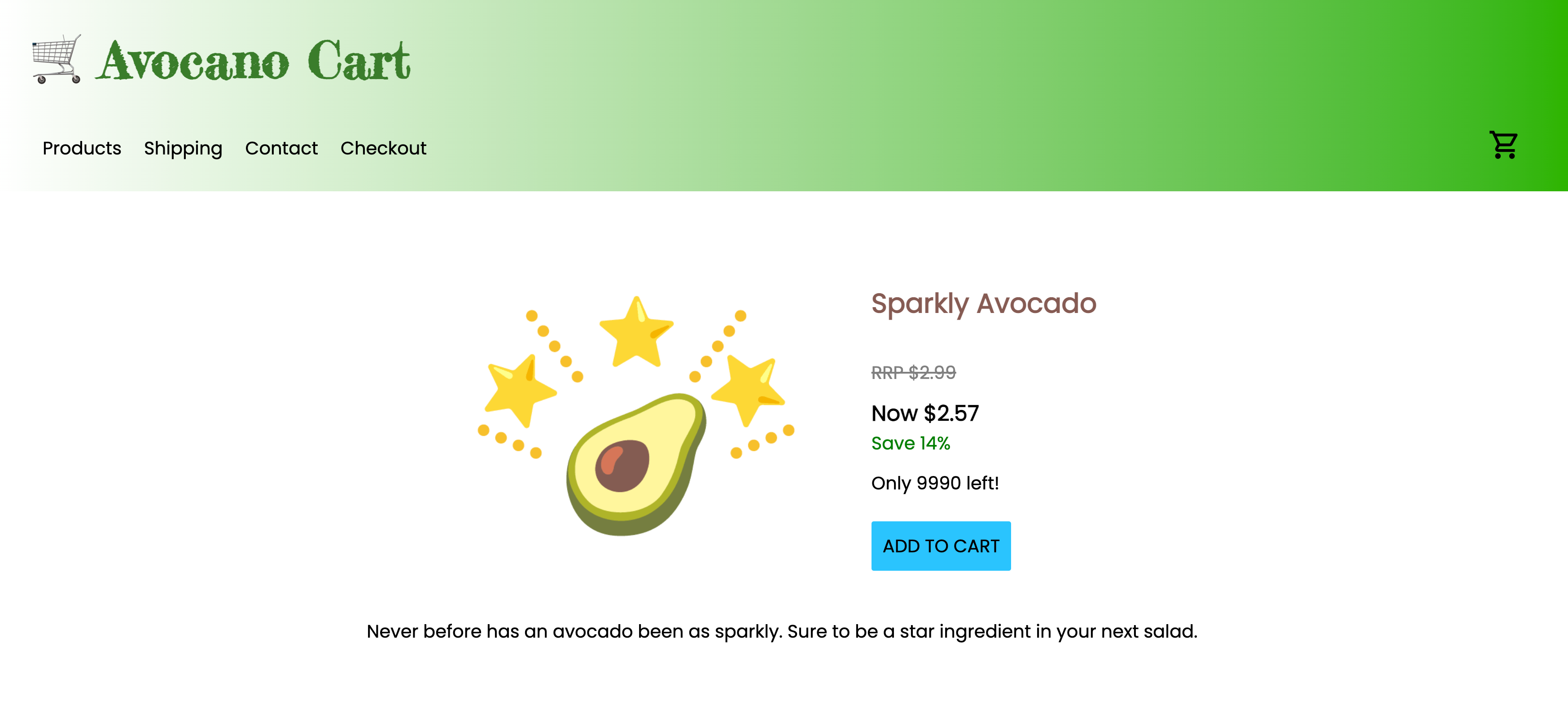 Avocano landing page