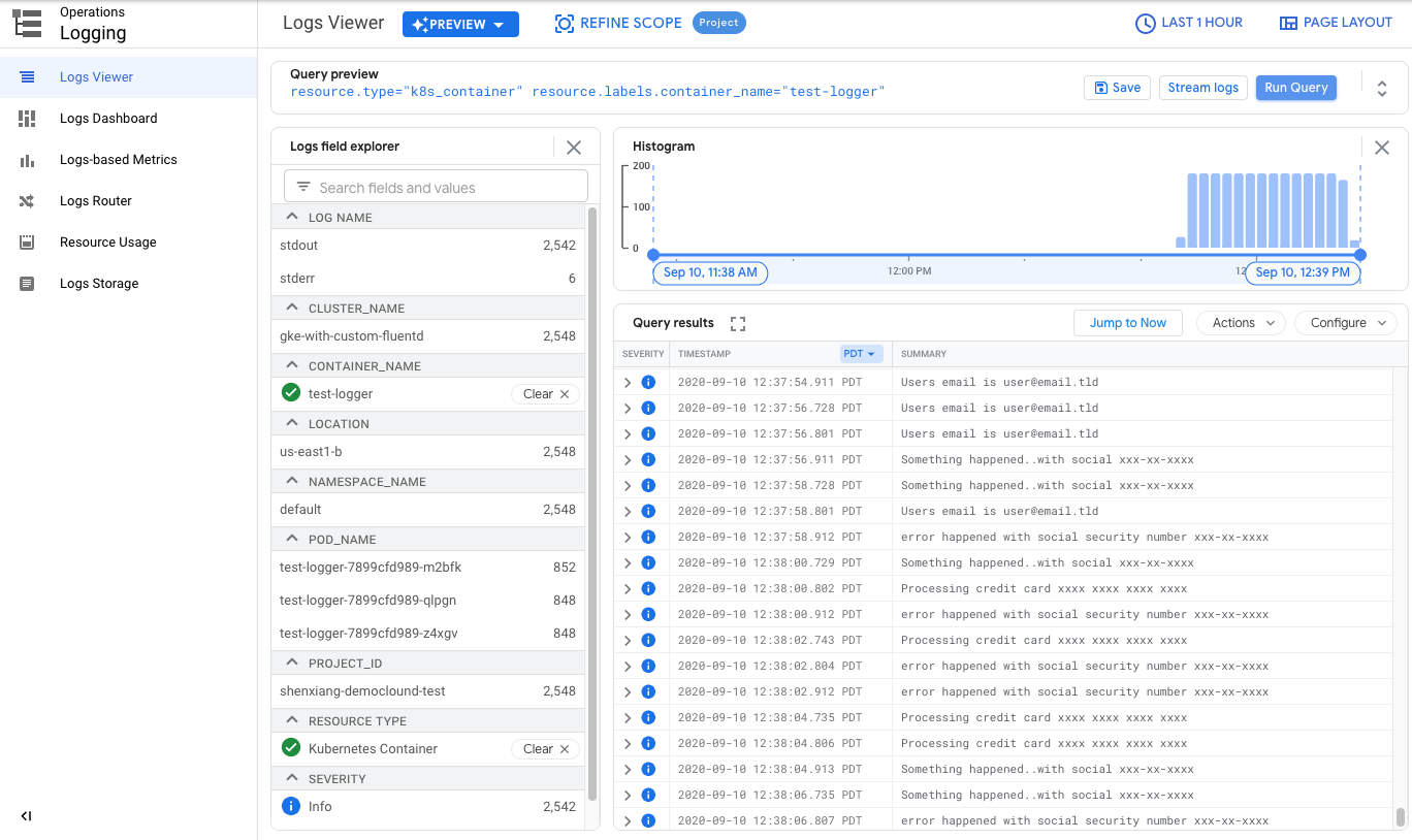 Personaliza registros de Cloud Logging para Google Engine