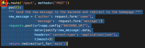 El ícono de bombilla de acciones inteligentes aparece después de seleccionar un bloque de código en VS Code.