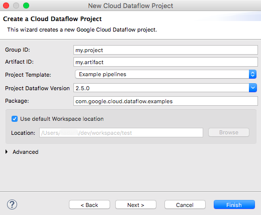 Eclipse での Cloud Dataflow の設定 Cloud Tools For Eclipse Google Cloud