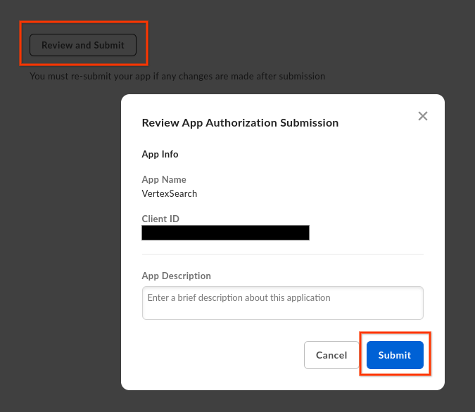 Box アプリを承認する