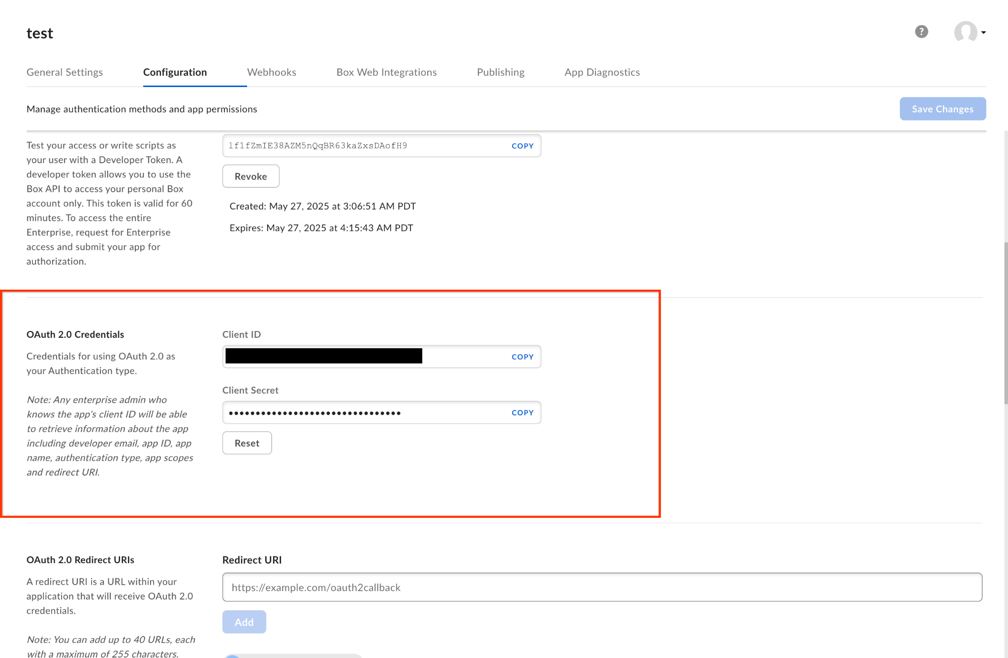 OAuth 2.0-Anmeldedaten aufzeichnen