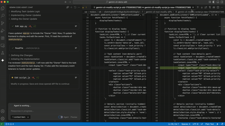 Multi-file edits