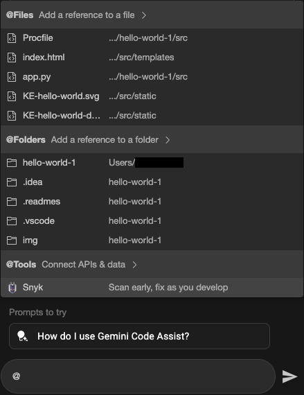指定 VS Code 應瞭解本機程式碼集的檔案和資料夾。