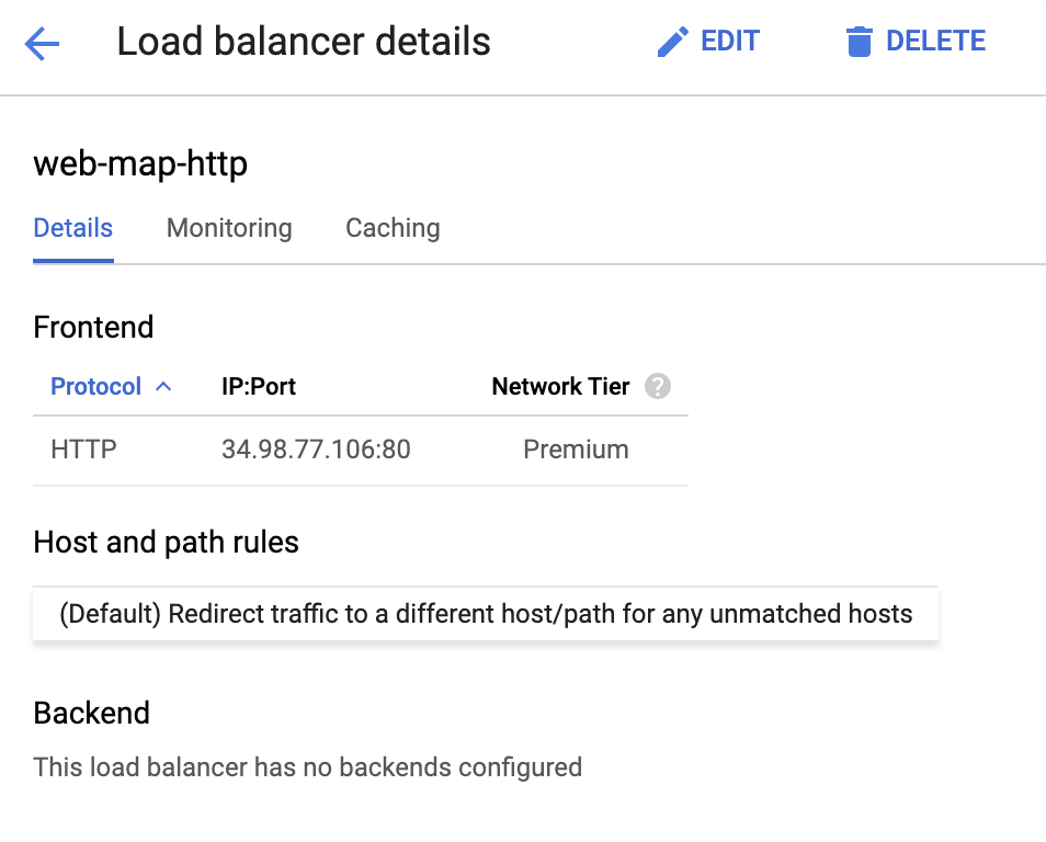HTTP load balancer