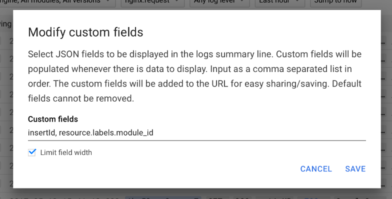 Add JSON field to summary line