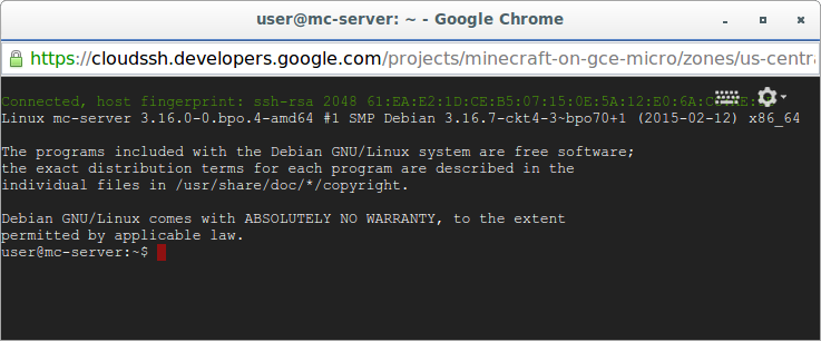 在compute Engine 上设置minecraft 服务器 解决方案 Google Cloud