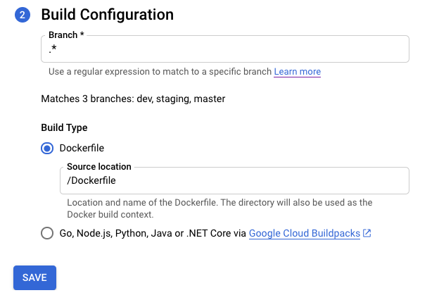 Set up Continuous Deployment step 2