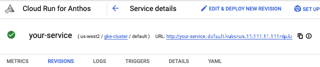 URL de servicio