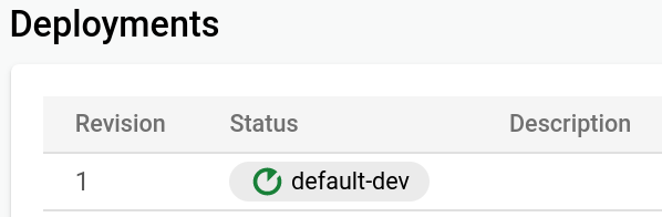 Deployed proxy status icon