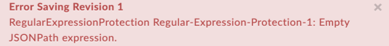 EmptyJSONPathExpression error text