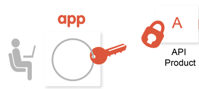 Un&#39;app client
        ha bisogno di una chiave per chiamare un&#39;API associata a un prodotto API.