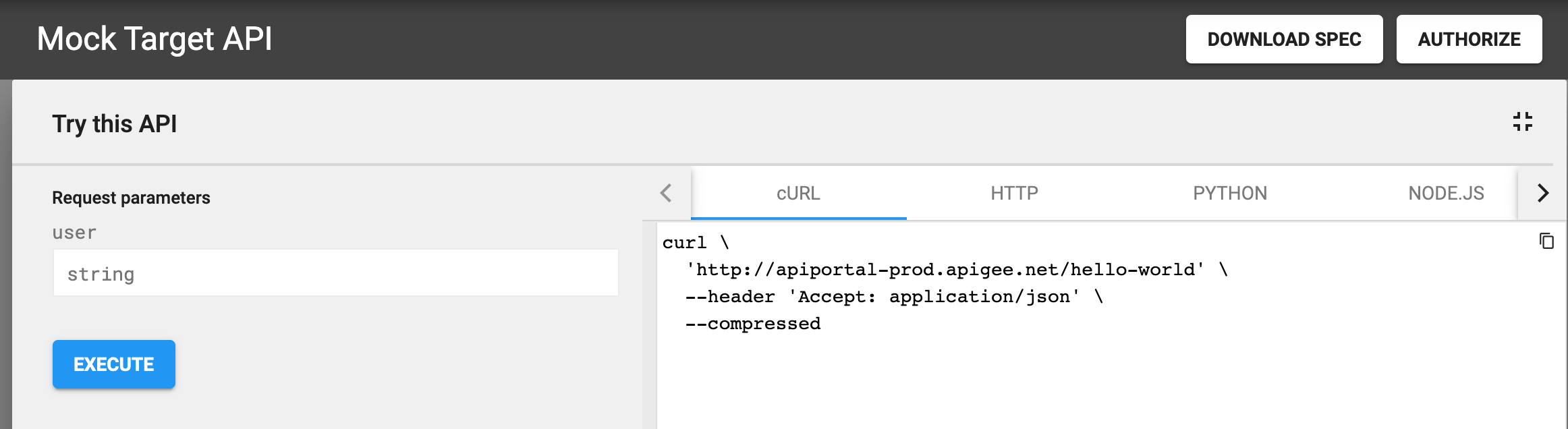 Panel Coba API ini yang diperluas