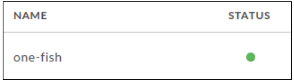 顯示 one-fish API Proxy，狀態為目前已部署 (綠點圖示)