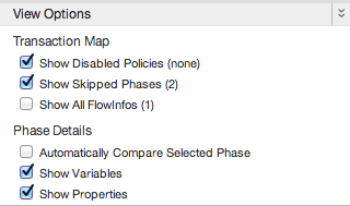 Liste des options d&#39;affichage