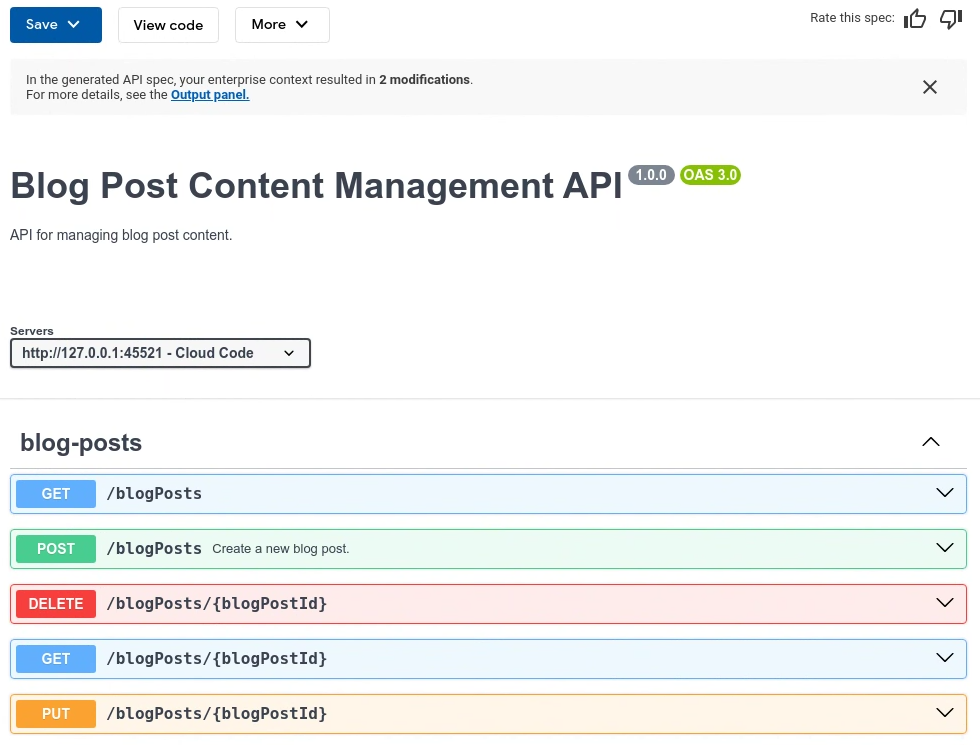 Cloud Code Gemini Code Assist spec endpoints