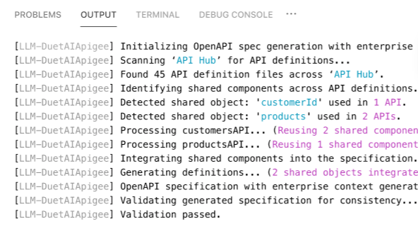 Cloud Code Gemini Code Assist generated spec