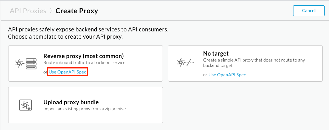 使用 OpenAPI 規格