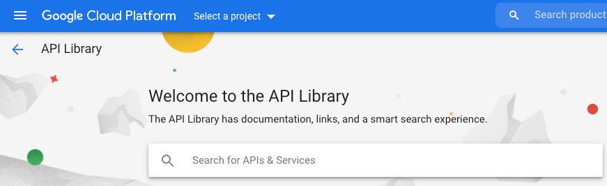 Champ de recherche de la bibliothèque d&#39;API