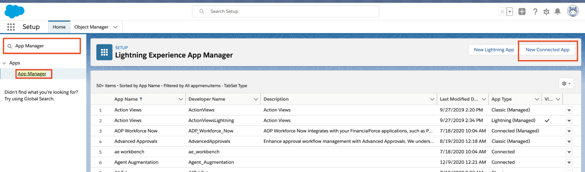 image illustrant la page de configuration