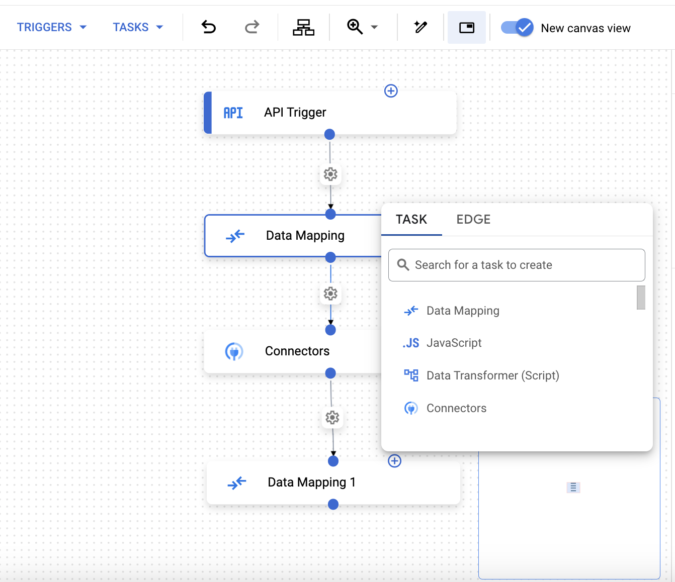 Adicionar tarefa à visualização de tela