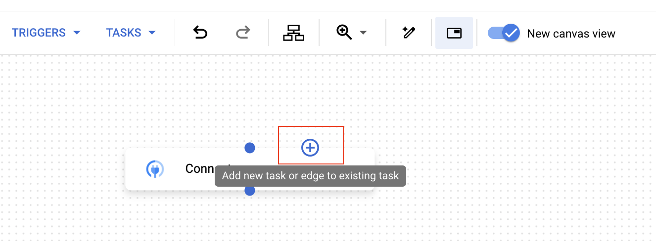 Canvas view add task