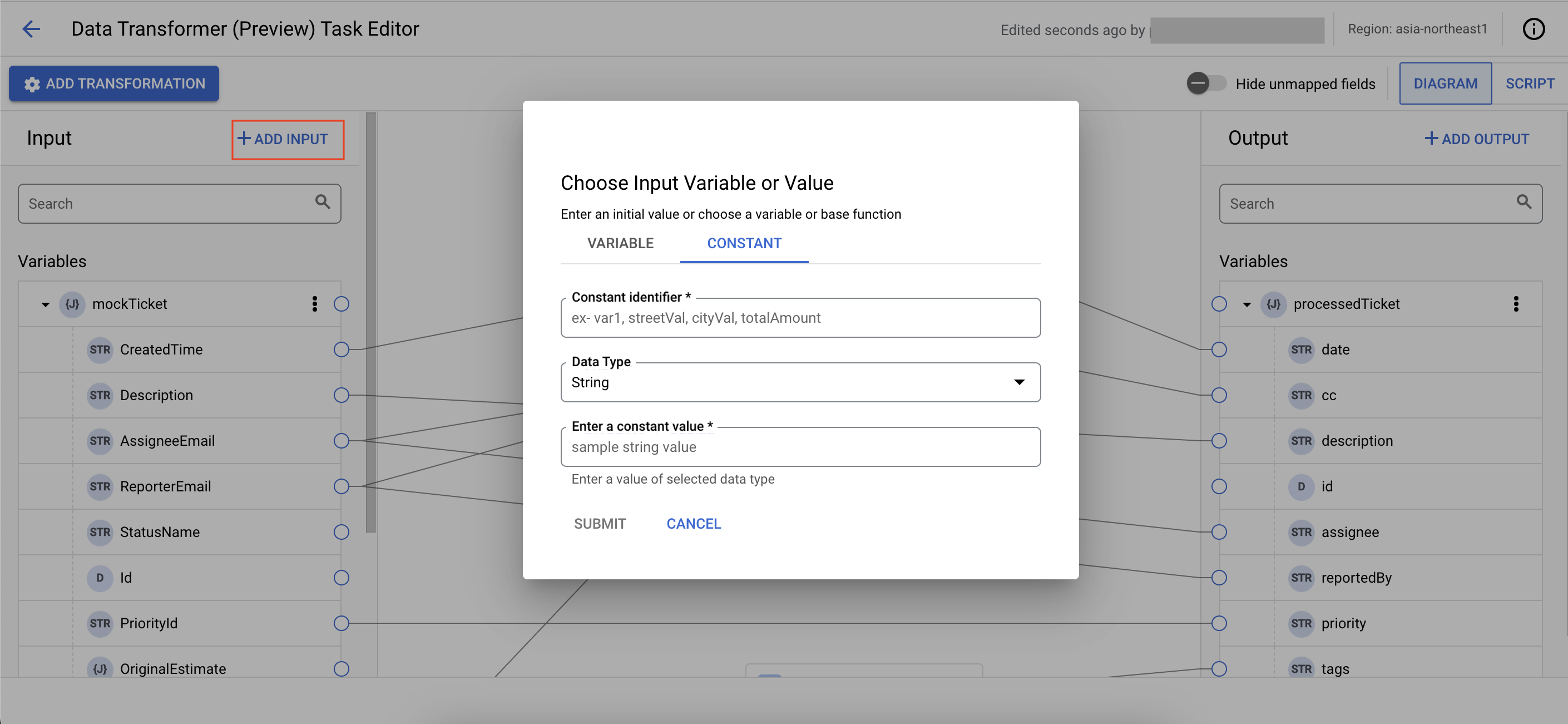 data-transformer が定数を追加する様子を示す画像