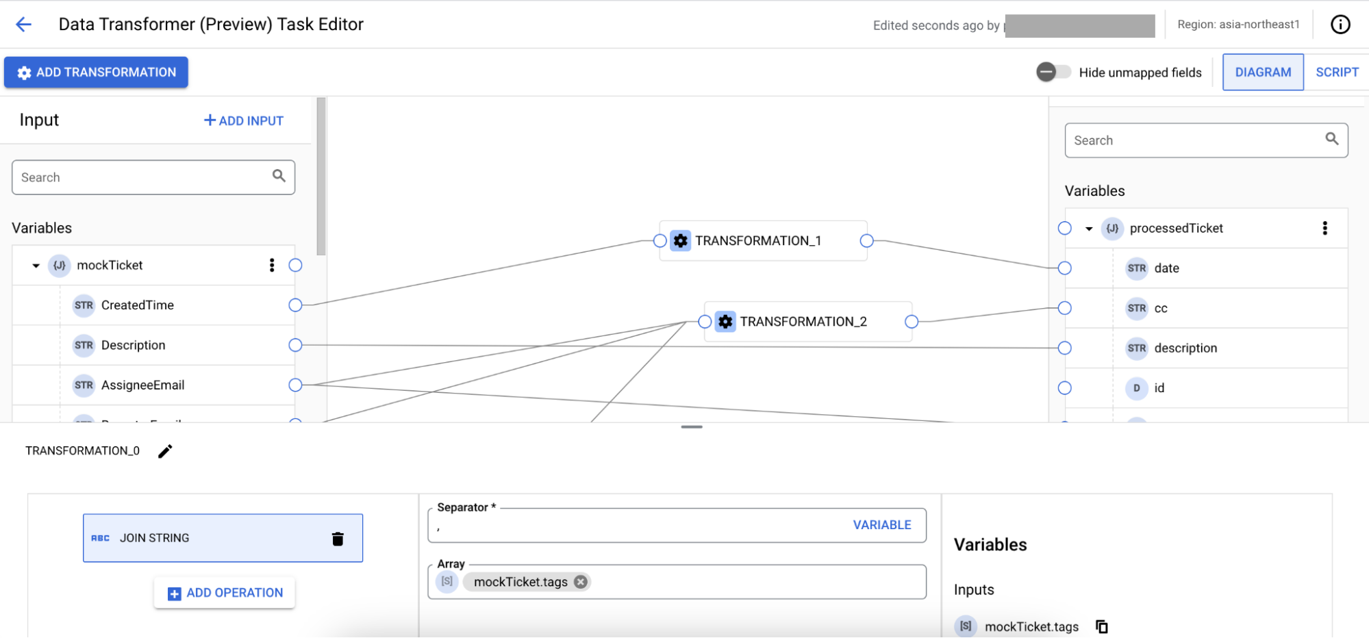 Imagen que muestra la transformación de datos