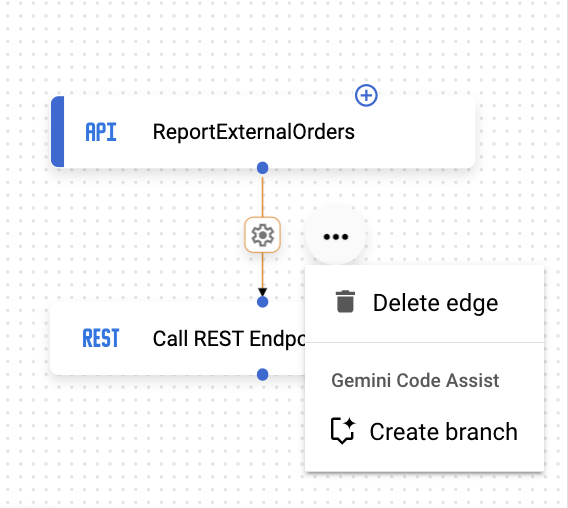 image montrant le menu pop-up Gemini