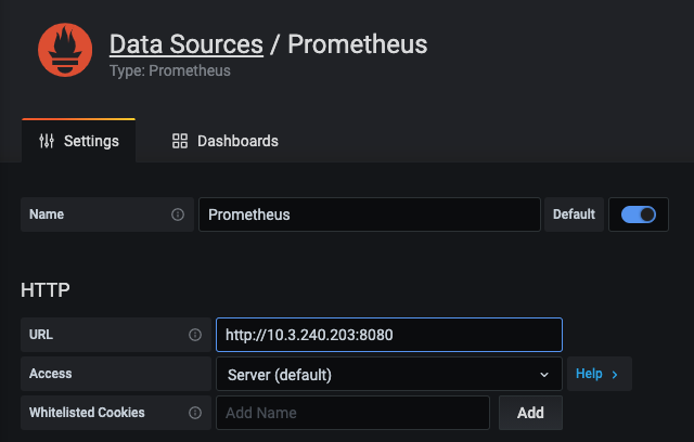 Endpunkt-URL des Prometheus-Dienstes.