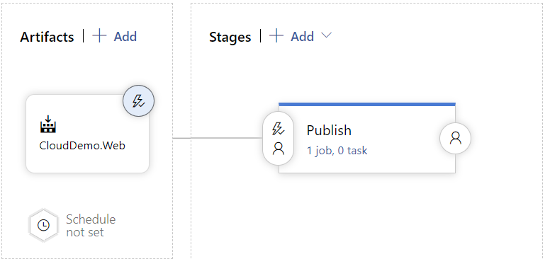 Azure Pipelines 中的流水线的屏幕截图