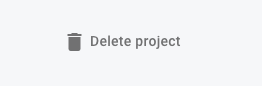 Delete Project
