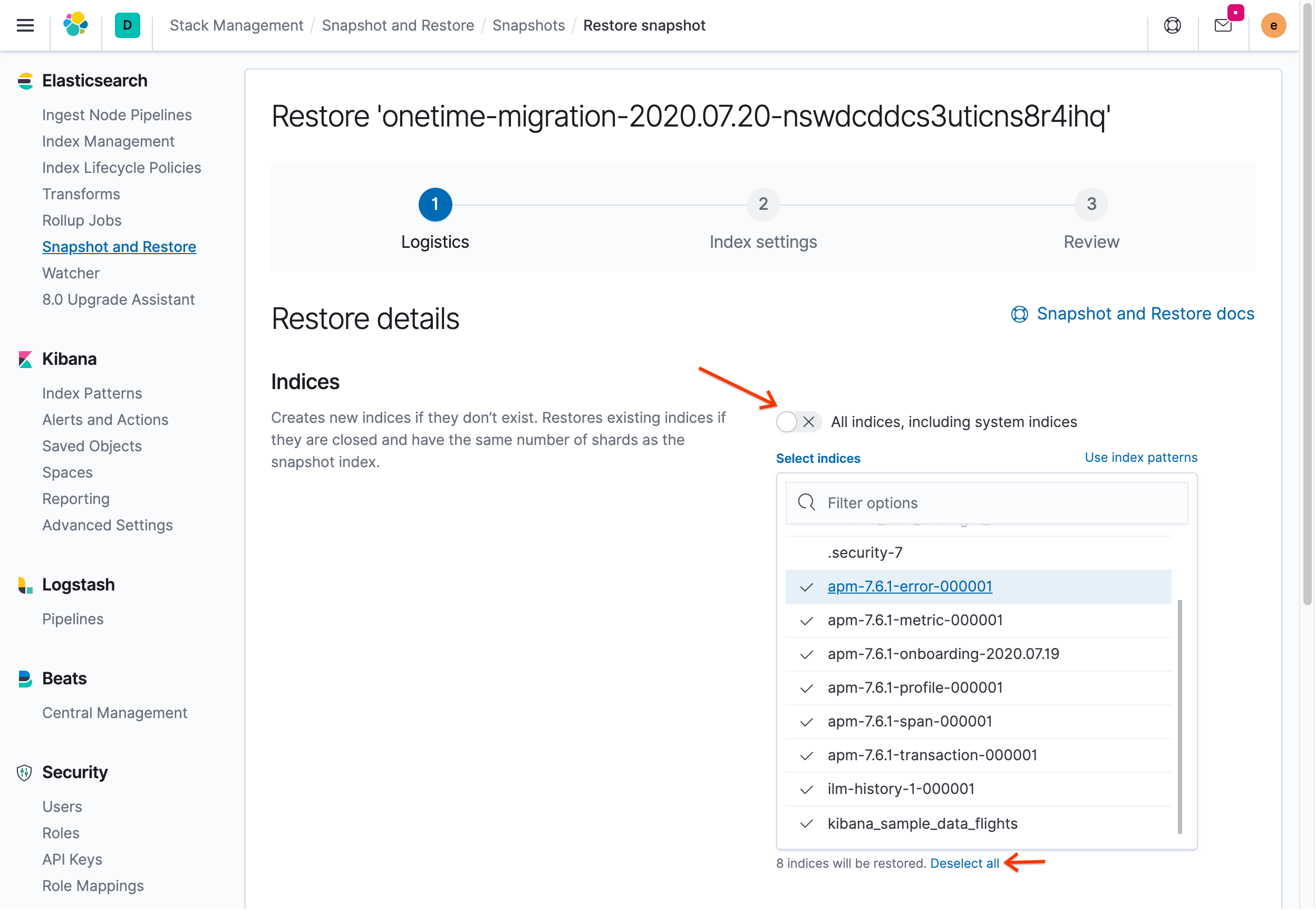 Implementa y migra de Elastic Cloud en Kubernetes a Elastic Cloud