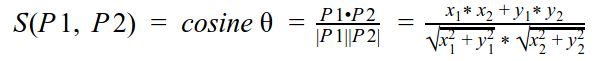 コサイン類似度の式