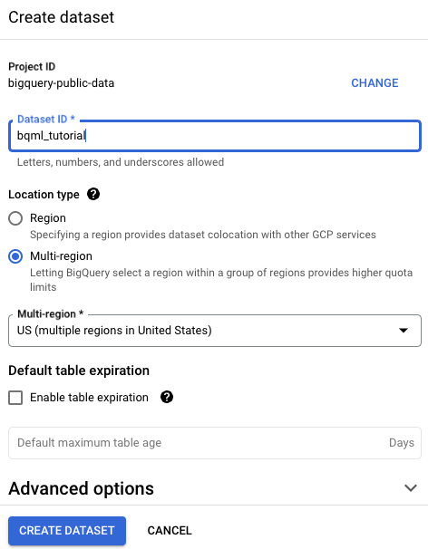 Bigquery machine 2024 learning example