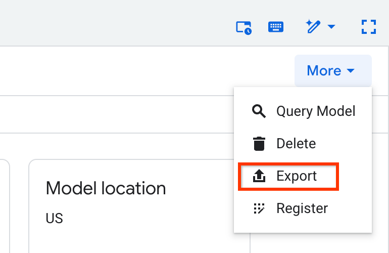 Exporter le modèle