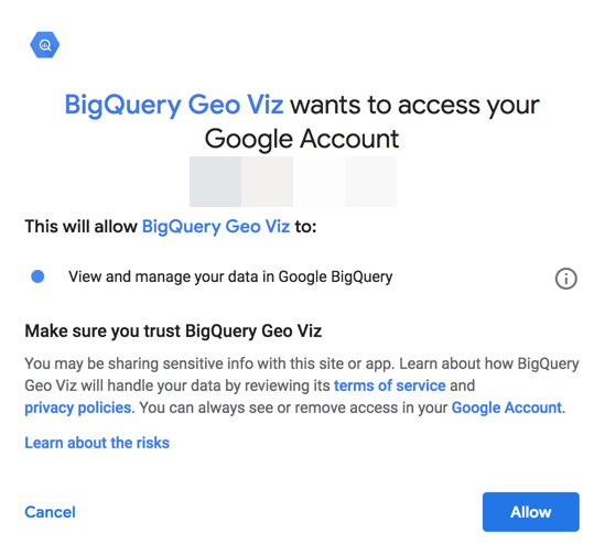 Allow access to Geo Viz dialog