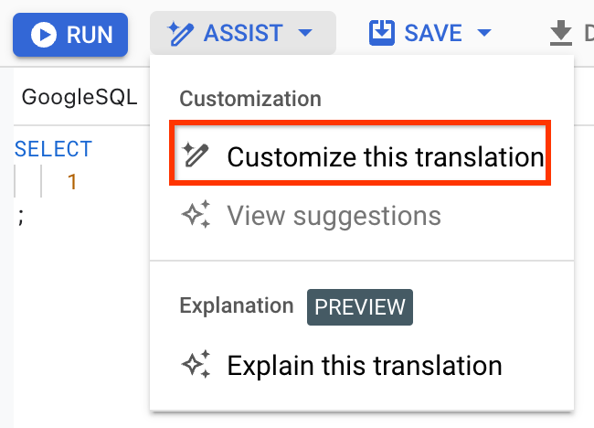 Customize translation button.