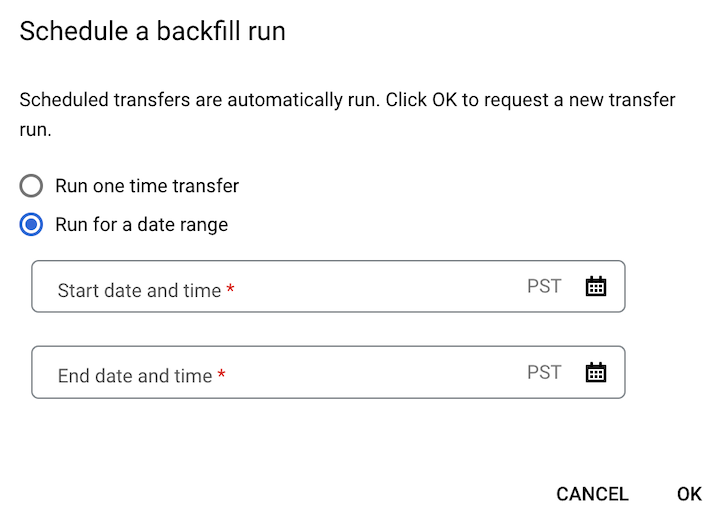 Programma backfill