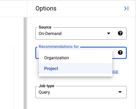 Slot estimator on-demand
options