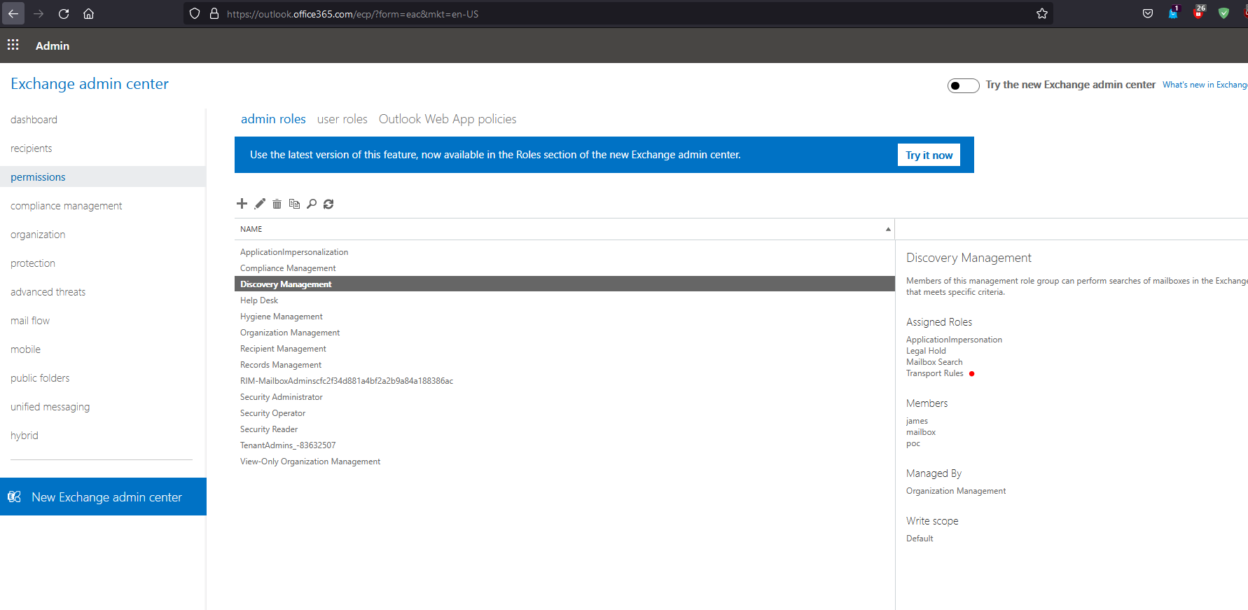 Verify assigned
    roles