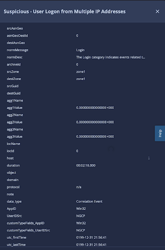Événement Google SecOps basé sur des données d&#39;événement de corrélation ou source