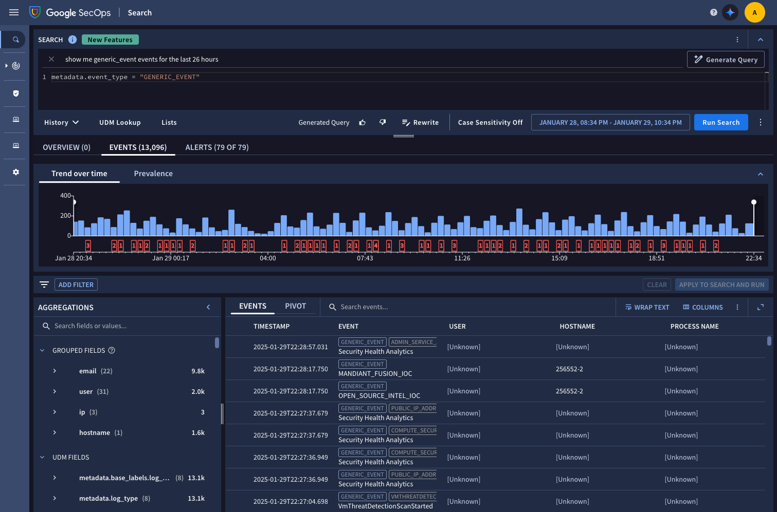 UDM 搜索 | Chronicle | Google Cloud