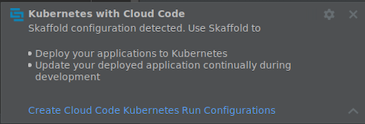 Crea una notifica della destinazione di esecuzione di Kubernetes