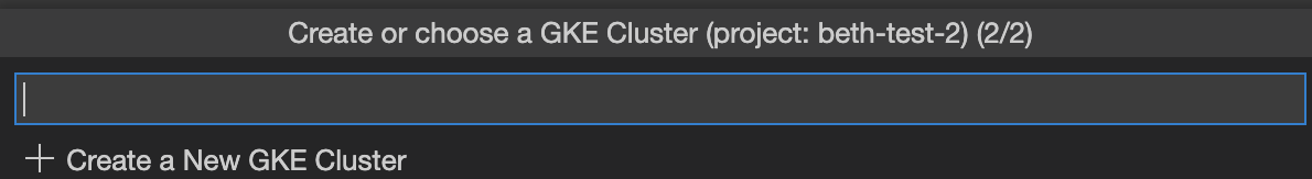 Criar ou escolher um cluster do GKE