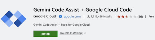 VSC Marketplace 中的 Cloud Code 擴充功能