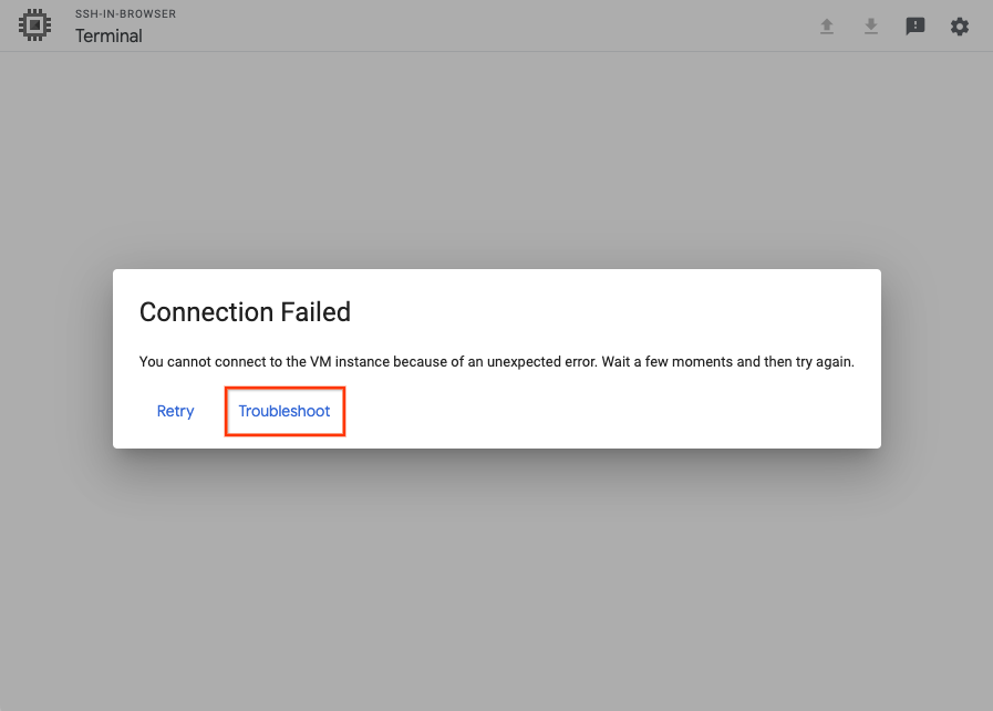 Troubleshooting SSH errors Compute Engine Documentation Google