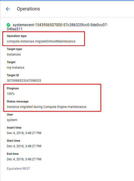 Live migration details.